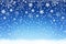 Christmas and New Year snow background with snowflakes. Winter holiday backdrop