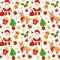Christmas or New Year vector seamless pattern