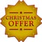 Christmas offer label