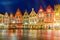 Christmas Old Market square in Bruges