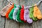 Christmas ornament, colorful, mitten, Xmas, glove