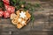 Christmas ornament and handmade gingerbread cookies