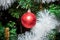Christmas ornaments, bells, stars, balls, Christmas wreaths tabs, tree, holiday, new year, decorations for Christmas trees in the
