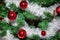 Christmas ornaments, bells, stars, balls, Christmas wreaths tabs, tree, holiday, new year, decorations for Christmas trees in the