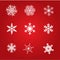 Christmas ornaments ice cold pattern vector