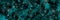 Christmas panoramic background. Snowflakes, bokeh and lights on a dark turquoise background