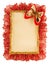 Christmas paper ribbon background