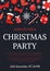 Christmas Party Join Us Poster with Text Sample