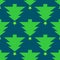 christmas pattern green tree christmas with yellow star ornaments on colorful lite blue