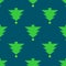 christmas pattern green tree christmas with yellow star ornaments on colorful lite blue