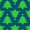 christmas pattern green tree christmas with yellow star ornaments on colorful lite blue
