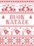Christmas pattern Italian Merry Christmas Buon Natale seamless pattern inspired by Nordic culture festive winter in cross