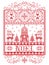Christmas pattern Merry Christmas in Norwegian God Yule seamless pattern inspired by Nordic culture festive winter craft