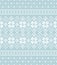 Christmas pattern with nordic fair isle motif in blue and white. Seamless pixel Scandinavian illustration for New Year jumper, soc