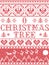Christmas pattern O Christmas tree carol seamless pattern inspired by Nordic culture festive winter in cross stitch with he