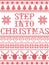 Christmas pattern Step into Christmas carol seamless pattern inspired by Nordic culture festive winter in cross stitch