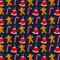 Christmas patternn background. vector illustration