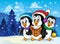 Christmas penguins theme image 2