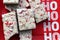 Christmas peppermint bark candy