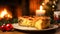 Christmas pie, holiday recipe and home baking, meal for cosy winter English country dinner in the cottage, homemade food and