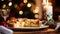 Christmas pie, holiday recipe and home baking, meal for cosy winter English country dinner in the cottage, homemade food and