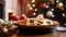 Christmas pie, holiday recipe and home baking, meal for cosy winter English country dinner in the cottage, homemade food and