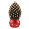 Christmas pine cone spruce decorated isolated