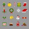 Christmas Pixel Icon Set