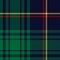 Christmas plaid pattern in red, green, yellow, navy blue. Seamless tartan check graphic vector for winter flannel shirt, scarf.