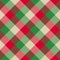 Christmas Plaid seamless patten. Vector checkered red and green plaid textured background. Traditional twill fabric