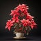 Christmas Poinsettia Bonsai: Organic Sculpting With Detailed Petals