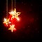 Christmas Polygon Star Background