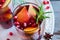 Christmas pomegranate sangria