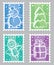 Christmas postage stamps