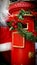 Christmas postbox for sending letters to Santa Klaus