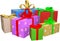 Christmas Presents, Gifts, Packages, Isolated