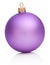 Christmas Purple Ball on white