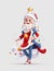 Christmas realistic highly details clean Decorated Christmas Girl with Star