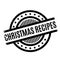 Christmas Recipes rubber stamp