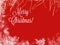 Christmas red  background  with white snowflakes border and wishes quotes text and copy space
