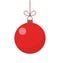 Christmas red ball ornament