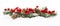 Christmas Red Berries Decoration, Berry Branch Pine Tree Cone