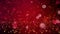 Christmas Red and Gold Particles with Bouncing Motion