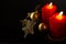 Christmas red square candles