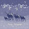 Christmas reindeer animal family christmas night vintage
