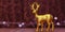 Christmas Reindeer background with lights