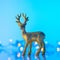 Christmas Reindeer background with lights