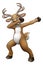 Christmas Reindeer Dabbing Dance Cartoon