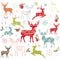 Christmas Reindeer Design Elements