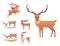 Christmas reindeer holiday mammal deer xmas celebration cute decoration winter art new year wildlife animal and santa